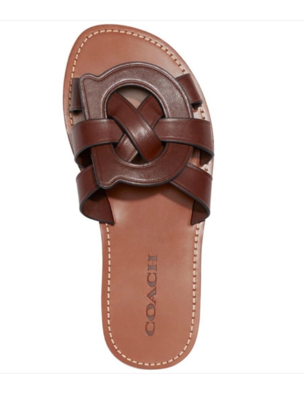 COACH "Issa" Sandal, Walnut Brown, Size 9.5, NIB